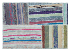 Teselya 25507 Multy Striped Wool Handmade Area Rug 5'3" x 7'5"