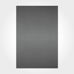 Digital Print Area Rug - Washable Non Slip Anthracite Striped Chenille Carpet