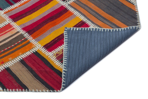 Teselya Red Vintage Wool Handmade Area Rug 5'1" x 7'8"