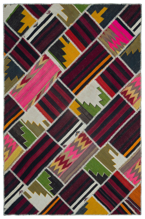 Teselya Beige Vintage Wool Handmade Area Rug 5'3" x 7'10"