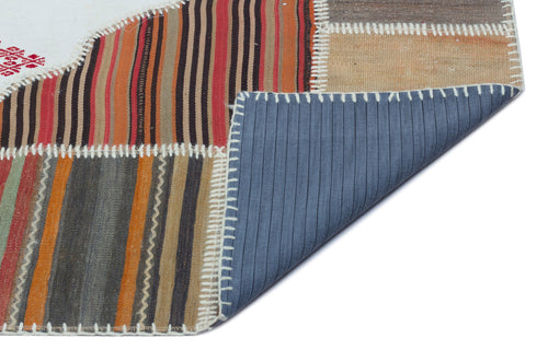 Teselya Beige Vintage Wool Handmade Area Rug 5'2" x 7'5"