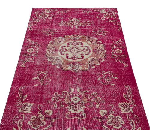 Atina Cream Vintage Wool Handmade Area Rug 3'6" x 6'9"