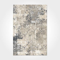 Modern Chenille Area Rug – Washable Non Slip Cream Cotton Chenille Rug