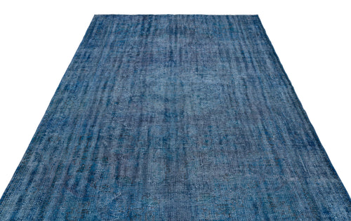 Atina Blue Vintage Wool Handmade Area Rug 4'6" x 12'10"
