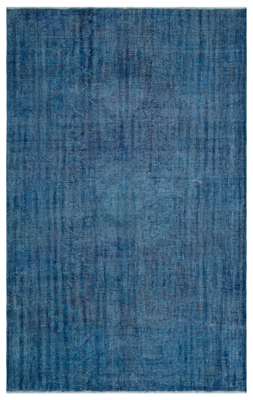 Atina Blue Vintage Wool Handmade Area Rug 4'6" x 12'10"