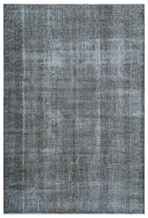 Atina Brown Vintage Wool Handmade Area Rug 6'11" x 10'4"