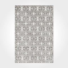 Geometric Area Rug – Washable Non Slip Chenille Cotton Carpet for Living Room