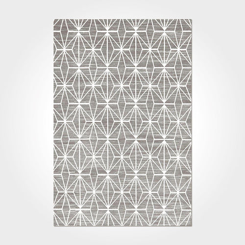 Geometric Area Rug – Washable Non Slip Chenille Cotton Carpet for Living Room