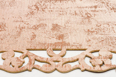 Modern Leather Rug – Washable Non Slip Copper Artificial Leather Carpet