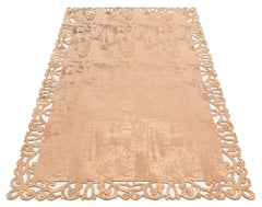Modern Leather Rug – Washable Non Slip Copper Artificial Leather Carpet
