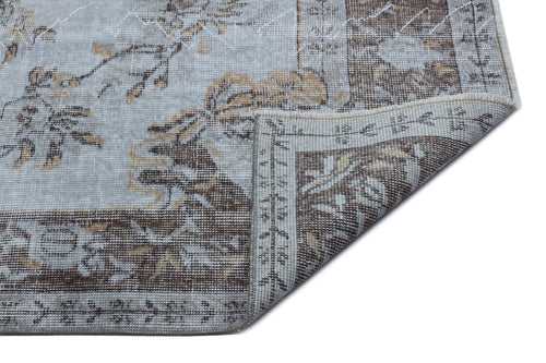 Atina Green Vintage Wool Handmade Area Rug 5'8" x 9'6"