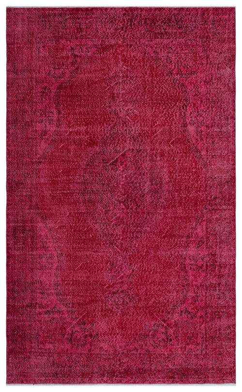 Atina Red Vintage Wool Handmade Area Rug 5'7" x 9'2"