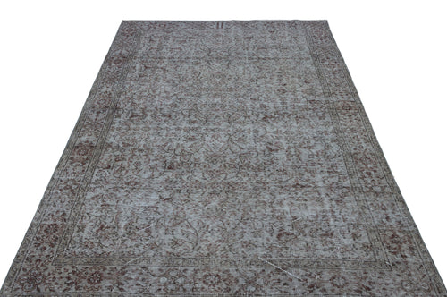 Atina Blue Vintage Wool Handmade Area Rug 6'7" x 6'11"