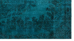 Atina Turquoise Vintage Wool Handmade Area Rug 5'7" x 8'6"