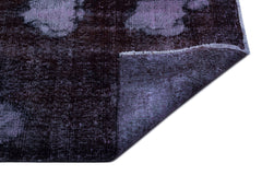 Atina Purple Vintage Wool Handmade Area Rug 6'9" x 10'7"