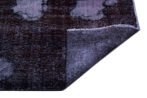 Atina Purple Vintage Wool Handmade Area Rug 6'9" x 10'7"