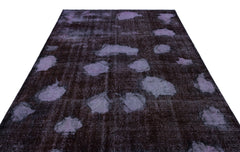 Atina Purple Vintage Wool Handmade Area Rug 6'9" x 10'7"
