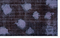 Atina Purple Vintage Wool Handmade Area Rug 6'9" x 10'7"