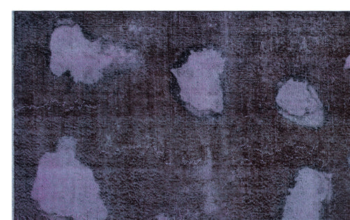 Atina Purple Vintage Wool Handmade Area Rug 6'9" x 10'7"