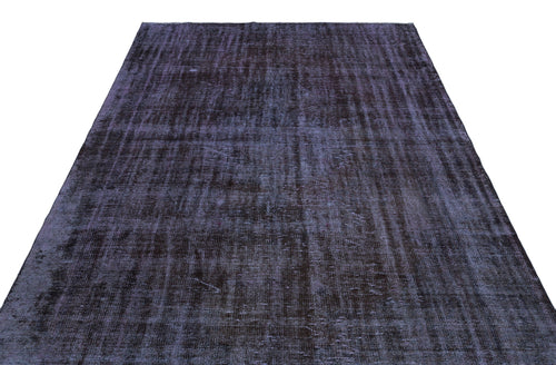 Atina Black Vintage Wool Handmade Area Rug 6'1" x 10'2"