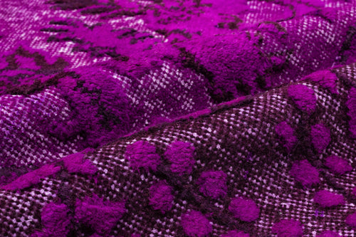 Purplea Pink Vintage Wool Handmade Area Rug 6'1" x 9'7"