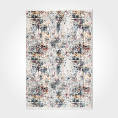 Liliana Cream Modern Bamboo Viscose Machine Made Area Rug