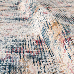 Liliana Cream Modern Bamboo Viscose Machine Made Area Rug