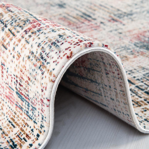 Liliana Cream Modern Bamboo Viscose Machine Made Area Rug