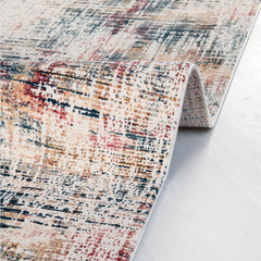 Liliana Cream Modern Bamboo Viscose Machine Made Area Rug