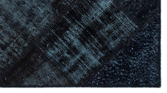 Iskece 26099 Black Patchwork Wool Handmade Area Rug 2'7" x 4'11"