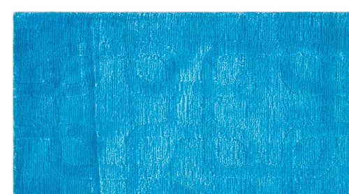 Girit Blue Striped Wool Handmade Area Rug 2'7" x 4'10"