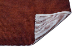 Girit Brown Striped Wool Handmade Area Rug 4'0" x 6'3"