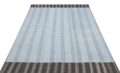 Teselya Beige Patchwork Wool Handmade Area Rug 5'4" x 7'7"