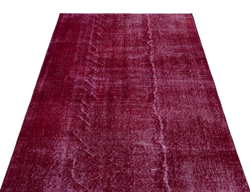 Atina Pink Vintage Wool Handmade Area Rug 3'11" x 6'4"