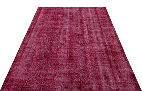 Atina Pink Vintage Wool Handmade Area Rug 5'7" x 7'10"