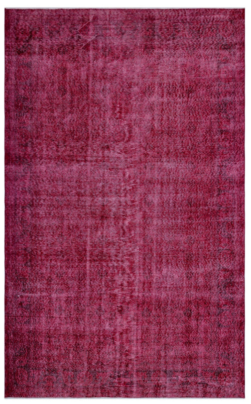 Atina Pink Vintage Wool Handmade Area Rug 6'2" x 9'10"