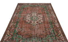 Atina Red Classic Wool Handmade Area Rug 5'7" x 8'8"