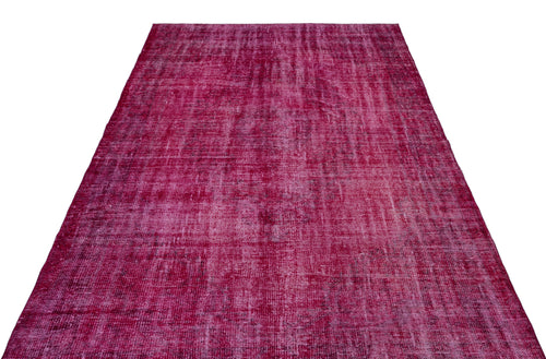 Atina Pink Vintage Wool Handmade Area Rug 5'8" x 9'2"