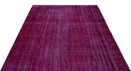 Atina Pink Vintage Wool Handmade Area Rug 5'11" x 9'4"