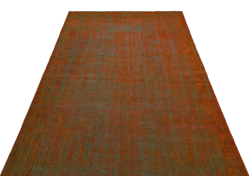 Atina Brown Vintage Wool Handmade Area Rug 5'3" x 9'7"