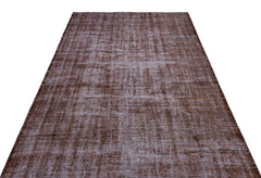 Atina Purple Vintage Wool Handmade Area Rug 5'7" x 9'5"