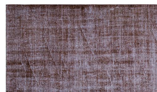 Atina Purple Vintage Wool Handmade Area Rug 5'7" x 9'5"