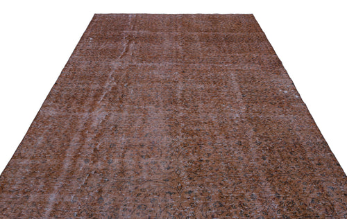 Atina Brown Vintage Wool Handmade Area Rug 7'2" x 10'2"