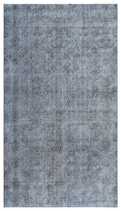 Atina Blue Vintage Wool Handmade Area Rug 4'2" x 7'6"
