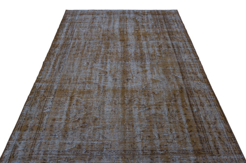 Atina Grey Vintage Wool Handmade Area Rug 5'3" x 8'8"