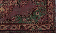 Atina Burgundy Classic Wool Handmade Area Rug 5'6" x 8'11"