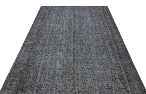 Atina Grey Vintage Wool Handmade Area Rug 5'8" x 9'5"