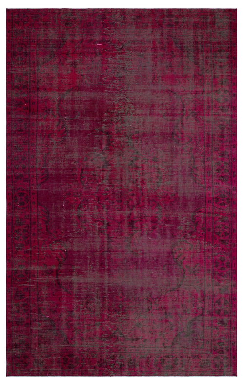Atina Red Vintage Wool Handmade Area Rug 5'9" x 9'6"