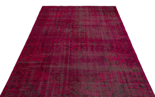 Atina Red Vintage Wool Handmade Area Rug 5'9" x 9'6"