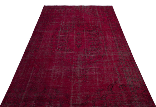Atina Red Vintage Wool Handmade Area Rug 4'10" x 11'8"